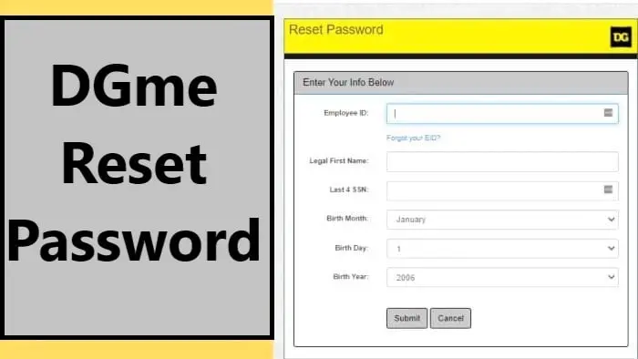 DGME RESET PASSWORD